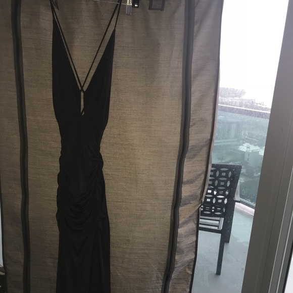 Backless black maxi dress - Picture 1 of 1